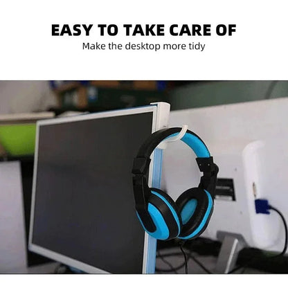 Headset Stand Durable Headphone Hanger PC Desktop Stand Table Cell Phone Holder Monitor Earphone Mounted Hook for All Headphones