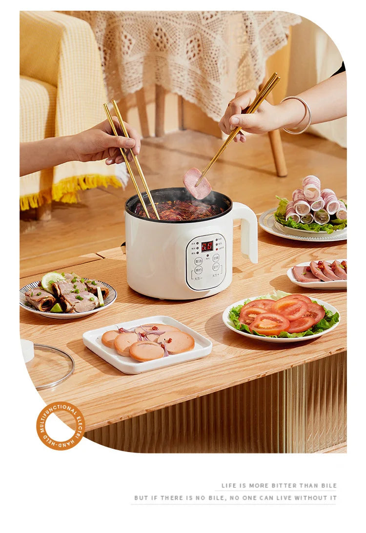 Multifunctional Electric Slow Cooker Portable Dormitory Student Office Staff Mini Electric Pot Stir Stew Non-Stick Rice Cooker