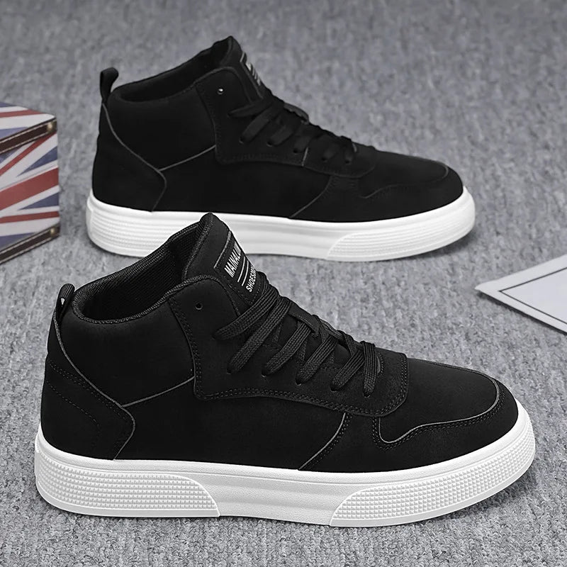 Brand Men's Vulcanzed Shoes Platform High Top Man Sneakers Lightweight Male Running Shoes Breathable Comfort Casual Sport Shoes