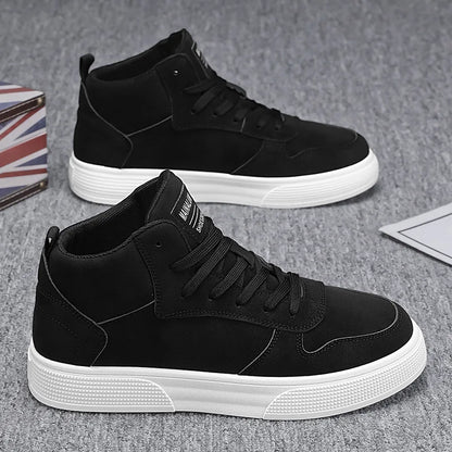 Brand Men's Vulcanzed Shoes Platform High Top Man Sneakers Lightweight Male Running Shoes Breathable Comfort Casual Sport Shoes
