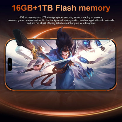 2026 Hot High Quality i17 Pro Max Original Intelligent 4G 5G Dual Card Dual Standby System Global Version 8000mAh Battery