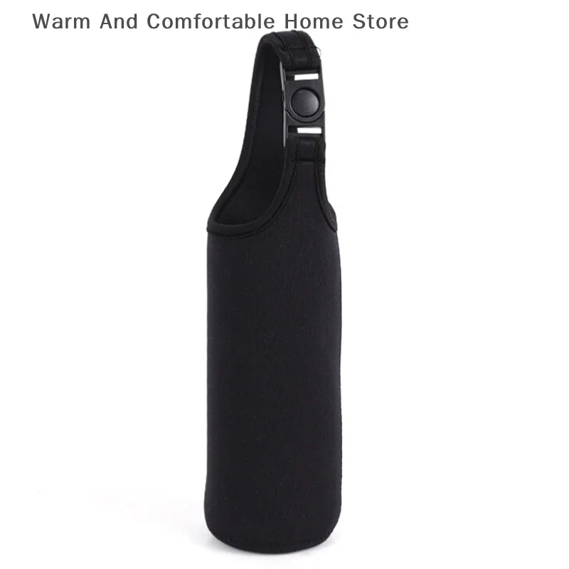 【SE】Portable Water Bottle Insulated Neoprene Holder Pouch Bag 420ML/550ML/750ML Travel Thermos Cup Cover With Adjustable Strap