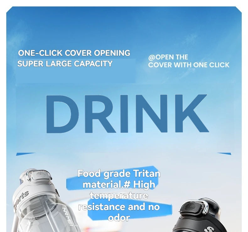 1L Sports Bottle Tritan Drinking Plastic Water Jug Fitness Bicycle Climbing Outdoor Bottle Water Cup
