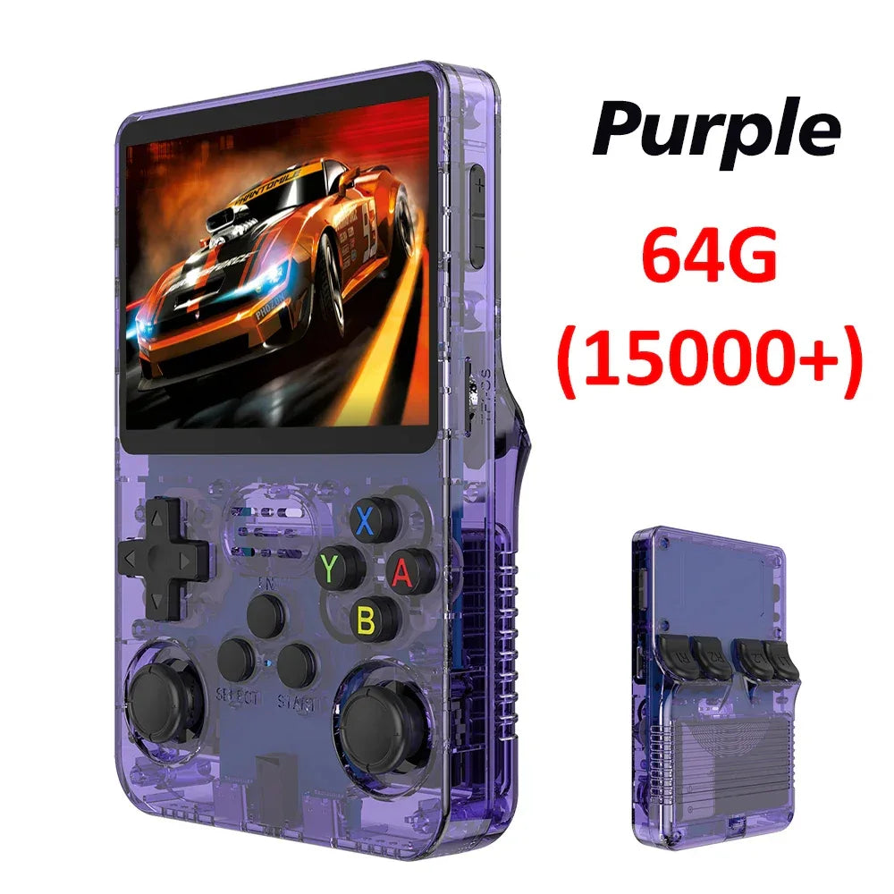 R36S Retro Handheld Video Game Console Linux System 3.5 Inch IPS Screen R35s Pro Portable Pocket Video Player Games 64G/128G