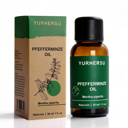 Peppermint Essential Oil 30ml for Focus & Energy, Mental Clarity, Cooling Inhalation, Study/Work, 100% Pure
