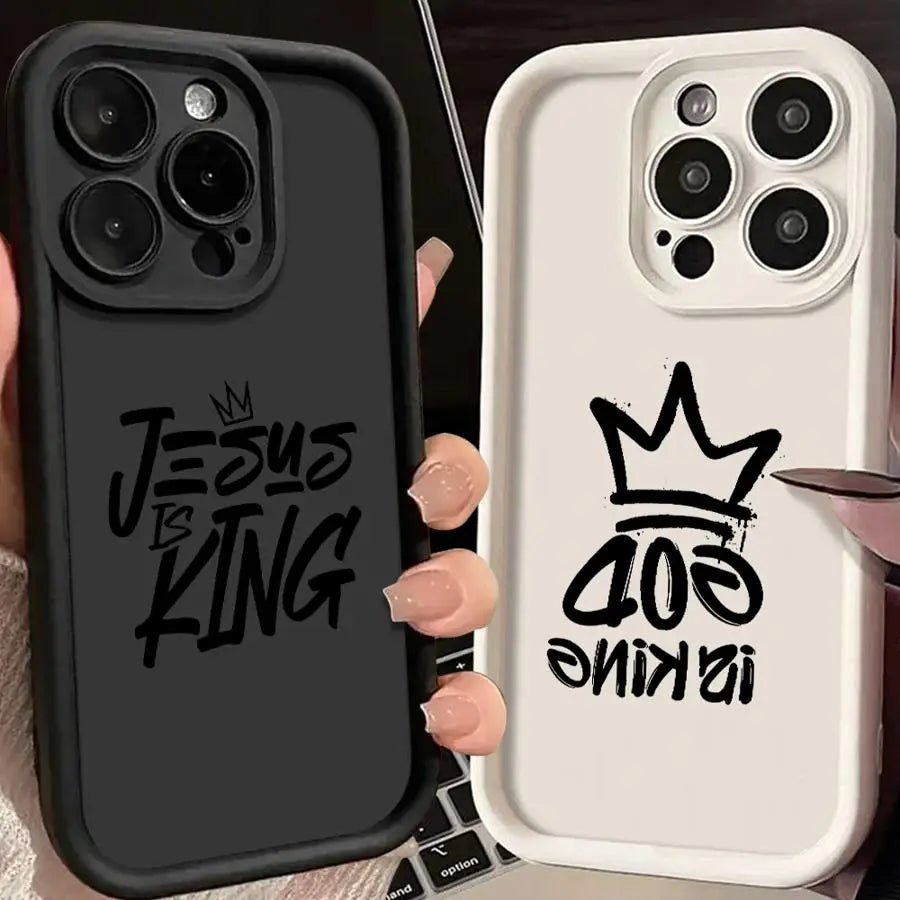 J-Jesus Is King Phone Cover Case for iPhone 17 Pro Max 16 Air 12 Pro 14 13 11 15 Plus 17Pro