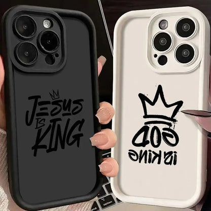 J-Jesus Is King Phone Cover Case for iPhone 17 Pro Max 16 Air 12 Pro 14 13 11 15 Plus 17Pro