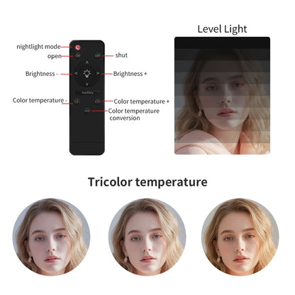 SH Ring Light 18inch Kit 36W 6500K Professional LED Control Stand Phone Holder Tube  Bag for Tattoo Lash Extension Barber Light