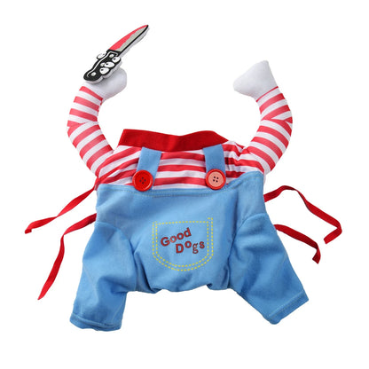 Halloween Funny Dog Clothes Small Medium Large Dogs Cat Cosplay Pets Dress Up Puppy Pullover Chihuahua Costume Party Pet Outfits