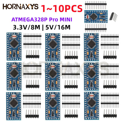 1-10PCS Pro Mini 328 Mini ATMEGA328P ATMEGA328 Module 5V 16MHz Development Board 3.3V 8MHz Electronic Building Block for Arduino