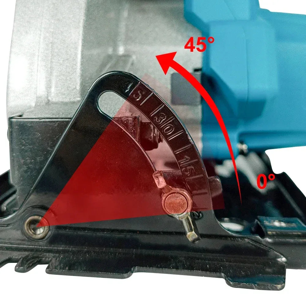 Kamolee 7 inch 21V 6.0Ah 6000mAh Electric Circular Saw  for Home DIY Apply to 18V 21V Battery