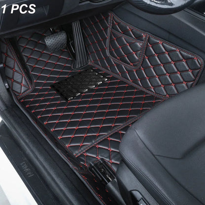 Custom Automotive Car Floor Mats For VW Golf 4 1999 2000 2001 2002 2003 Auto Luxury Leather Men Women Car Mats Full Coverage