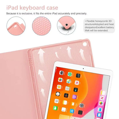 Spanish Keyboard Case For iPad Air Pro 11 13 2024,iPad 10.2 7/8/9th 10th 2022 Gen Air 3 4 5 10.9 Pro 12.9 Funda Cover For iPad