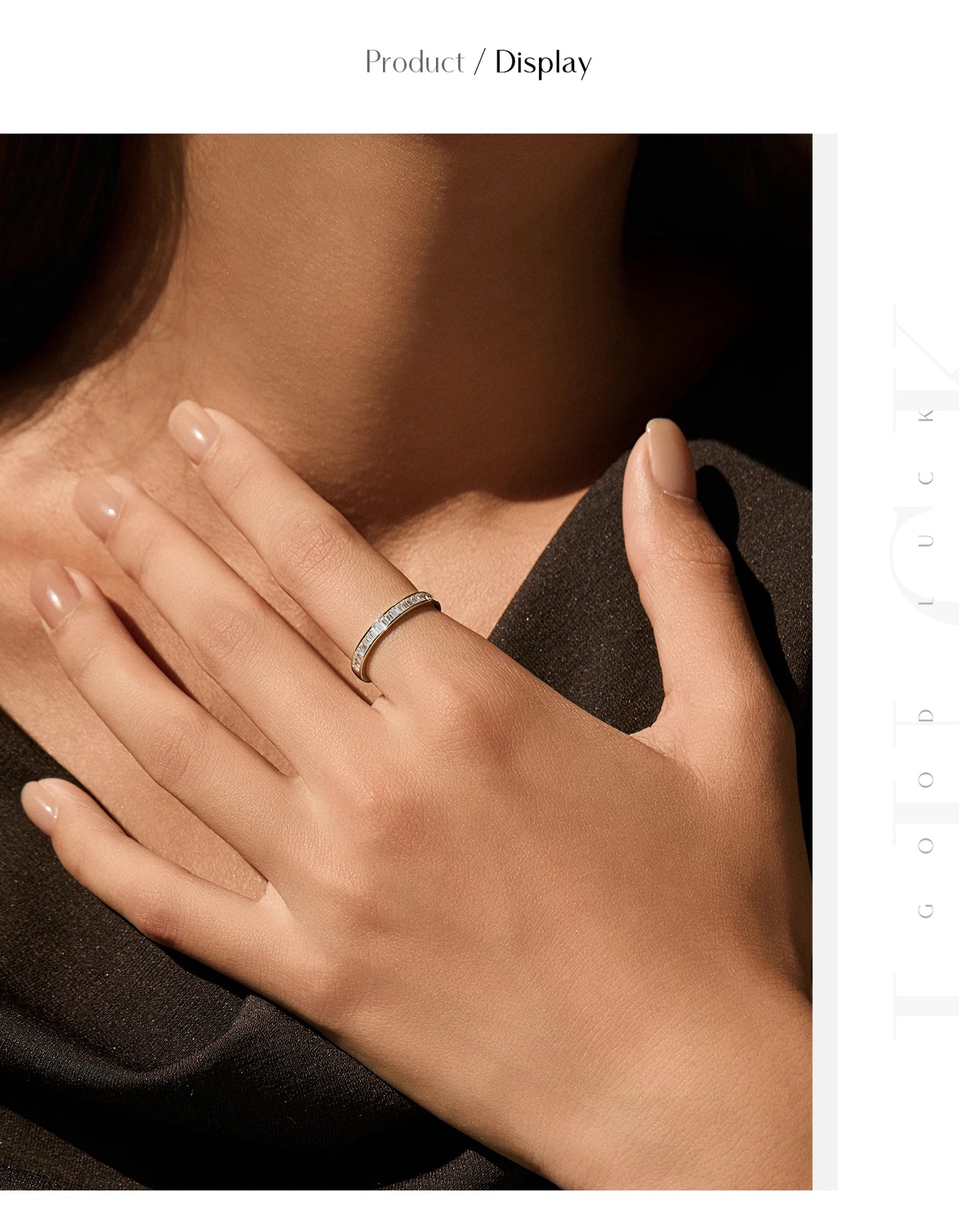 MODIAN Dazzling D Color Rectangle Moissanite Stackable Rings 925 Sterling Silver Eternity Band Rings For Women Fine Jewelry