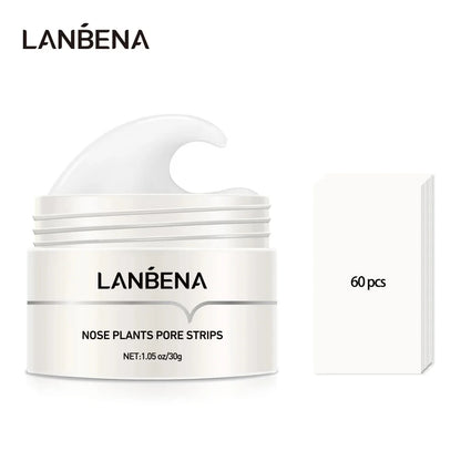 LANBENA Face Mask Blackhead Remover Skin Care Nose Mask Pore Strip Deep Cleaning Peeling Acne Treatment Facial Mask