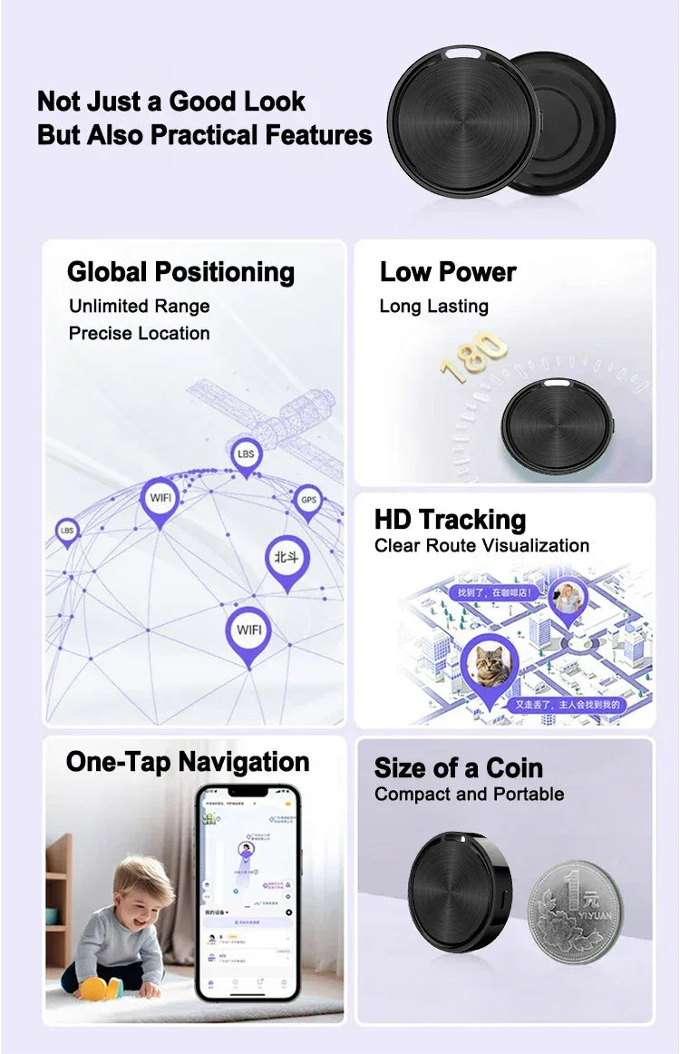 Bluetooth Gps Tracker Android Google Find My Device Anti-Lost Wallet Gps Tracker Airtag Holder Smart Home Products Smart Life