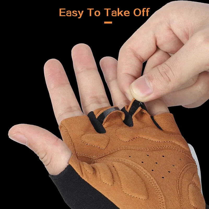 WEST BIKING Sports Bike Gloves Half Finger Men Women MTB Cycling Gloves Running Fitness Gym Riding Motorcycle Bicycle Gloves