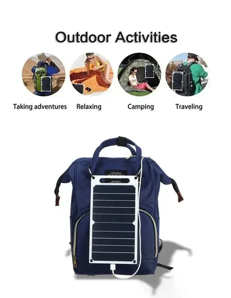 Solar Panel 30W USB Type-C Waterproof Outdoor Hiking Camping Portable Battery Mobile Phone Charging Bank Charging Panel 5V