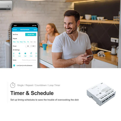 Tuya Smart Home 4CH Relay Module AC/DC 7-32V AC 220V 10A Wifi Switch 4 Channels RF433 Receiver Work With Vioce Alexa Google Home