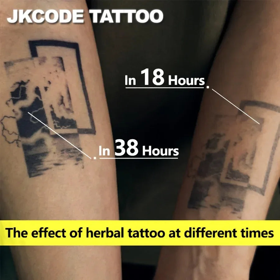 Oriental Style Chinese Character Herbal Temporary Tattoo Valentine's Day Gift I Love You Confession Tattoo Men Women Herbal Tattoo Sticker