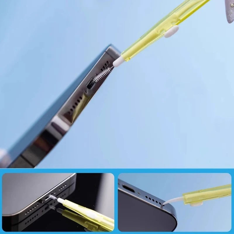 USB C Charging Port Universal Mini Cleaning Brush Metal Dust Plug Removal Cleaner Kit For phone Earphone Clean