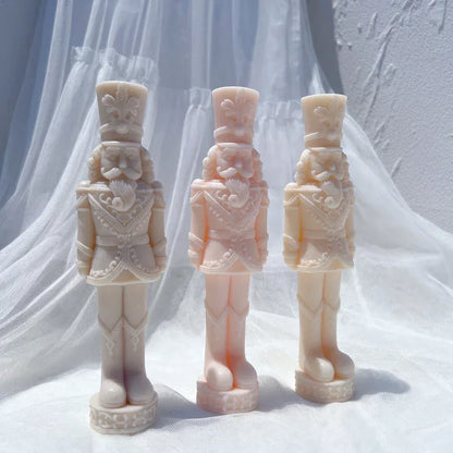 Nutcracker Silicone Candle Mold Dinner Soy Wax Silicone Mould Christmas Ornaments Christmas Decor Silicone Mold