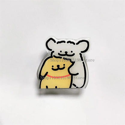 Korean Cute Cartoon Puppy Grip Tok Phone Holder Stand Griptok For iPhone 12 7 Samsung Universal Phone Accessories Finger Bracket
