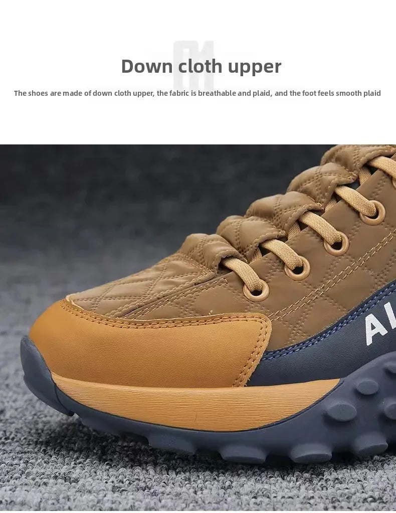 Men's Breathable Low-Top Dad Shoes with Thick Sole Comfortable Running Sneakers Korean Style Spring Season Sport Shoes