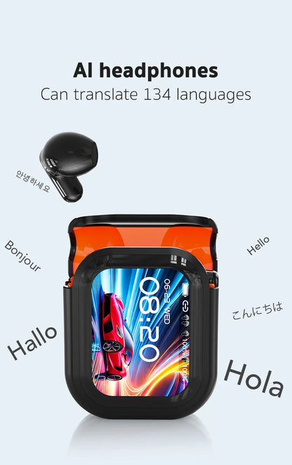 2026 New Bluetooth 6.0 Wireless Headset Translation Headset IPX4 Waterproof Grade And Long Battery Life.