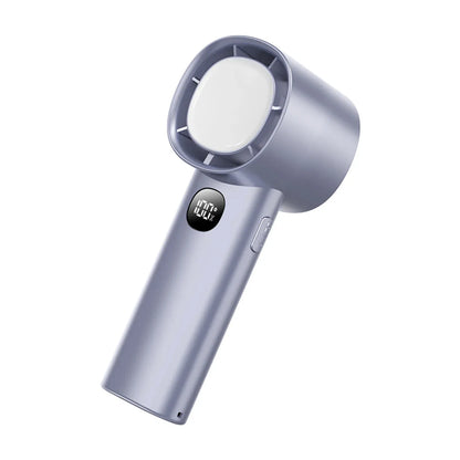 Night Light Cooling Fan 5000mAh Handheld Cooling Fan Portable Handheld Turbo Fan 100 Wind Speeds Adjustable Mini Personal Fan