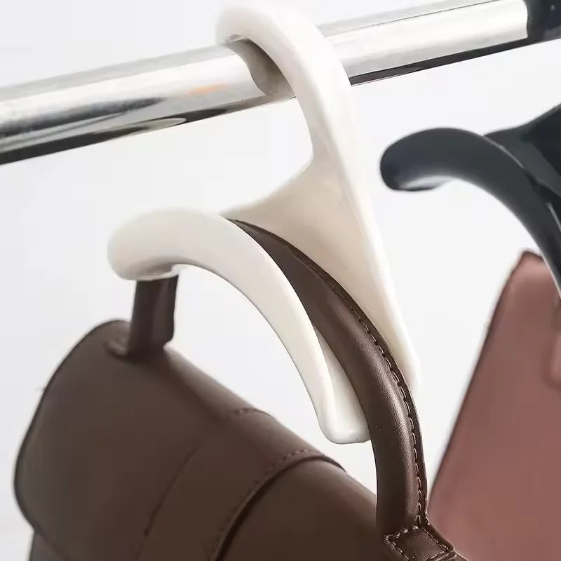 3-20pcs Widen Plastics Hanger Connection Hook Stackable Space Saving Storage Multifunctional Bag and Hat Hanging Rack