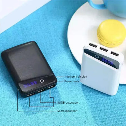 DIY Power Bank Box Rechargeable Flat Head Battery Charger Outer Case for Mobile Phone Tablet
