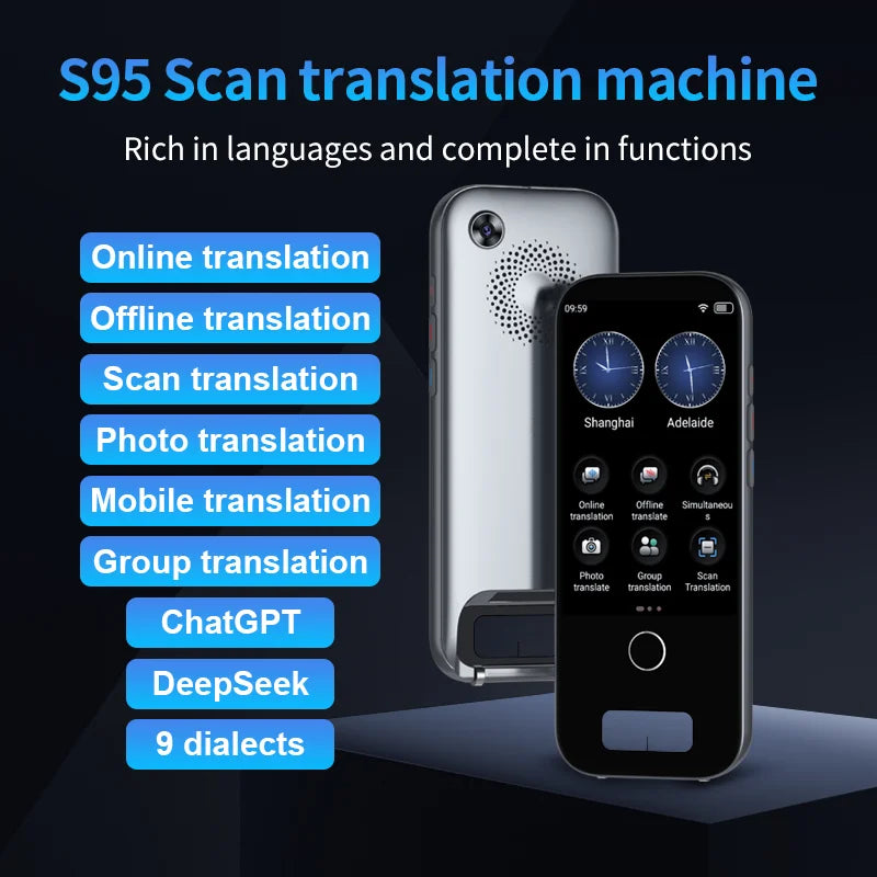 Scan Translation Machine Support 148 Language Translator Device AI Translator With ChatGPT Translator offlin Translation Tourism