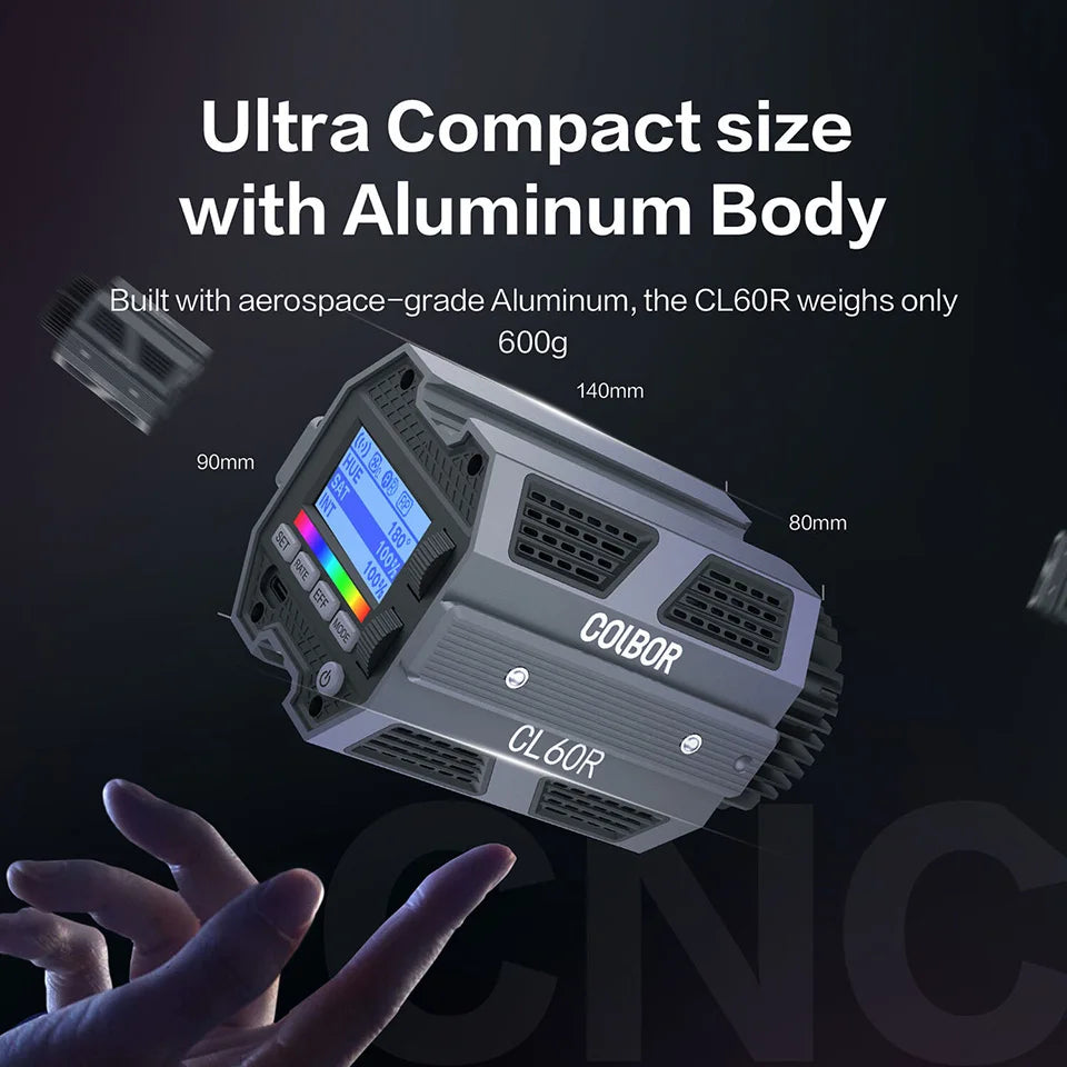 COLBOR CL60 CL60R Photography Fill Lighting Protable Video Light Tiktok Youtube Lamp with APP Control