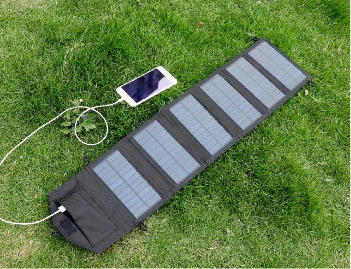 800W Foldable Solar Panel Portable 6-fold Solar Panels Charger USB 5V DC Full Time Power Solar Panel Mobile Power Supply