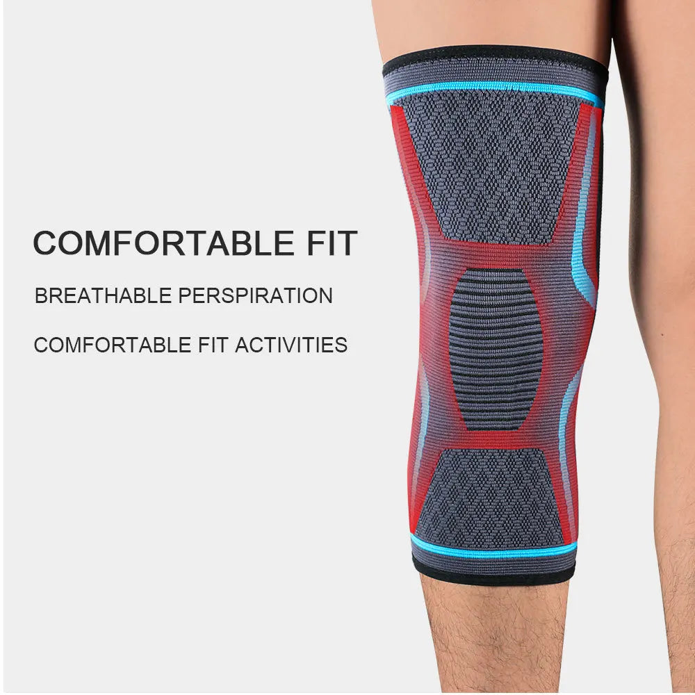 1/2PCS Fitness Running Cycling Knee Support Braces Elastic Nylon Sport Compression Knee Pad Sleeve for Basketball Volleyball