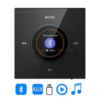 86 Background Music system Bluetooth-compatible HiFi Home Theater Stereo Sound Mini Wall Amplifier Panel M3 Ceiling Speaker sets