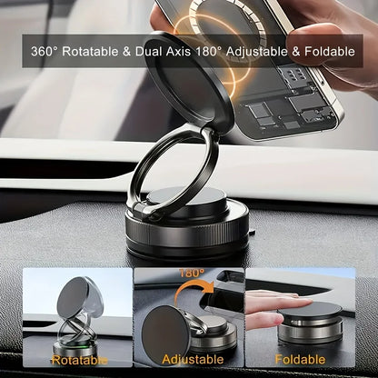 Magnetic Car Phone Holder 360° Rotatable Strong Magnet Stand Portable Mount Universal Suction Cup Phone Mount for MagSafe