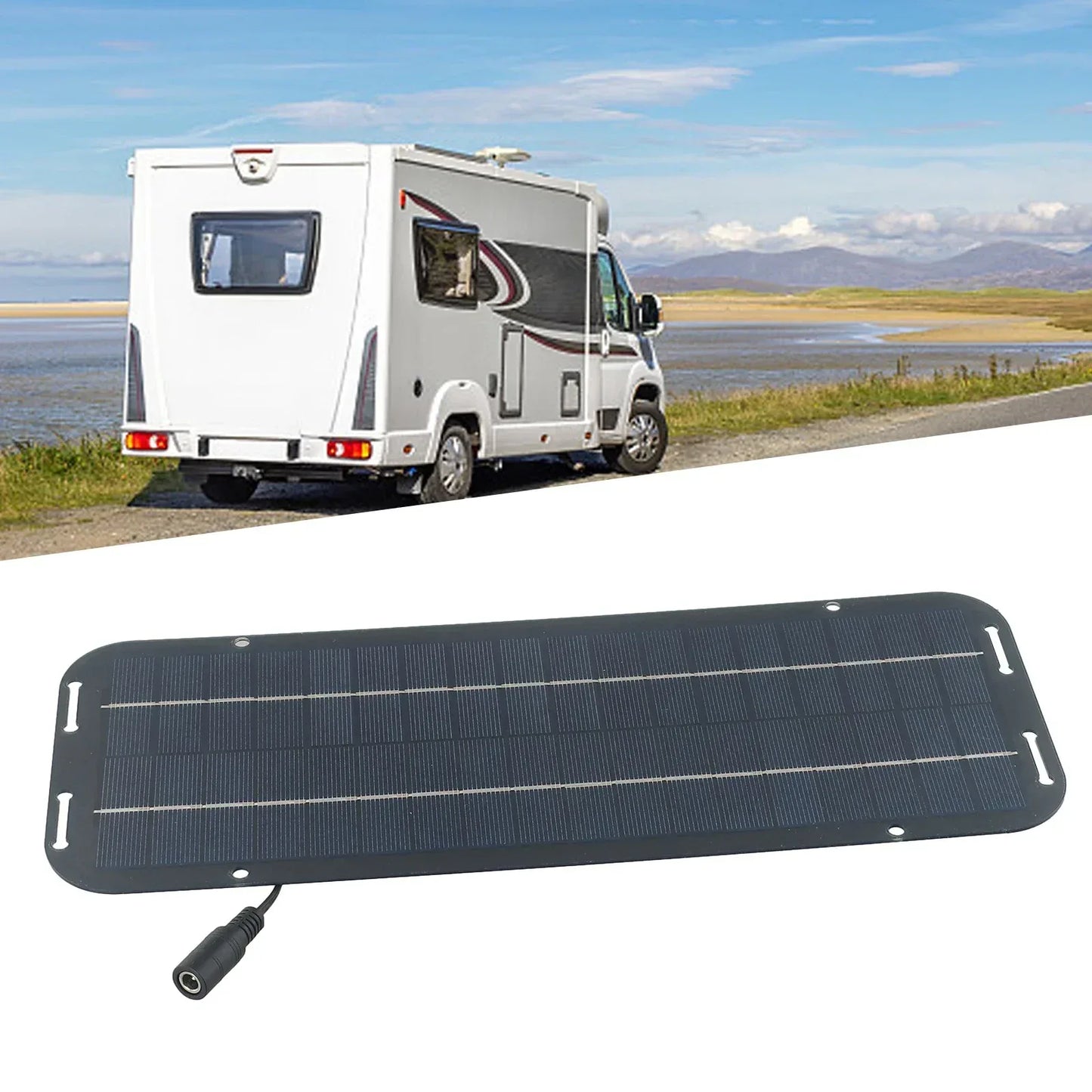Monocrystalline Solar Cells Solar Battery Trickle Charger 12V Olt Power Solar Panel Solar Battery Charger Car Van Boat Kit