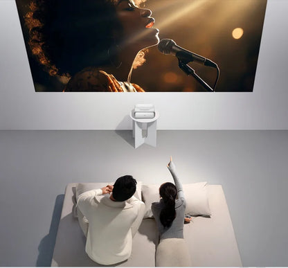 New JMGO O3 Projector Ultra Short Throw Tri-Color Laser Projector: 1400 ISO Lumens, 0.18 Throw Ratio with VRR 2G+64GB RAM&ROM
