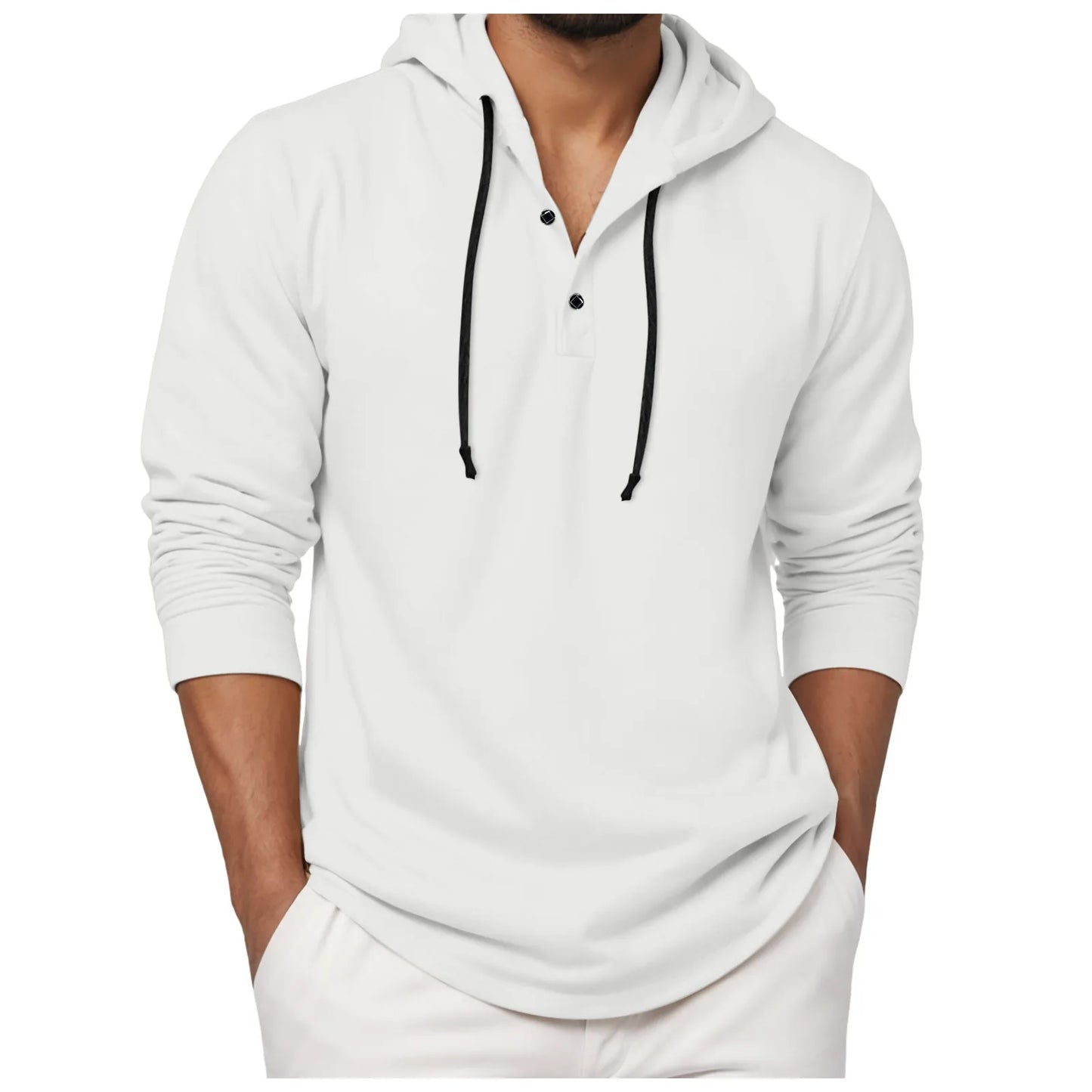 Men'S Hoodie Long Sleeve Button Shirt Casual Beach Yoga Sweatshirt Oversized Hoodie Sweatshirts Casual Shirts For Male Loose