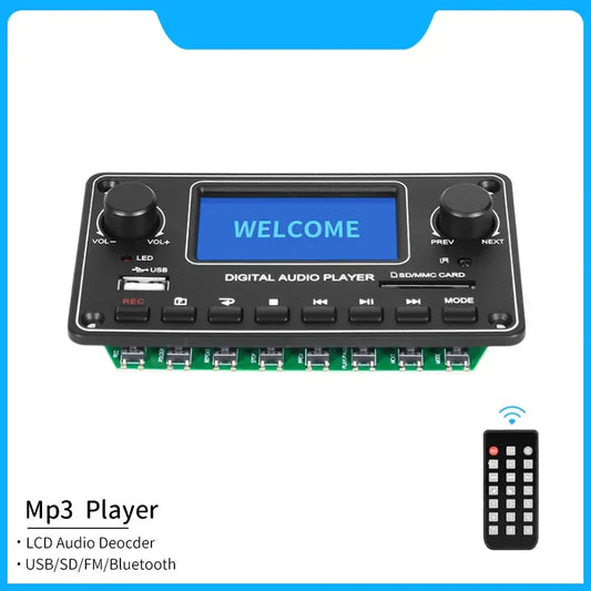 Blutooth LCD Player Board Digital Audio Player USB SD BT Music MP3 Decoder Module TDM157 For Amplifier