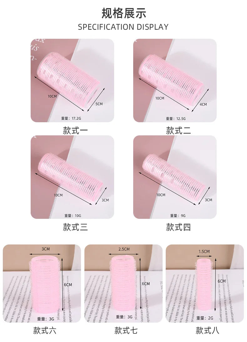 Large Self-Adhesive Hair Rollers Hairdressing Home Use DIY Magic Styling Roller Roll Curler Hair Women Beauty Tools 미용실파마