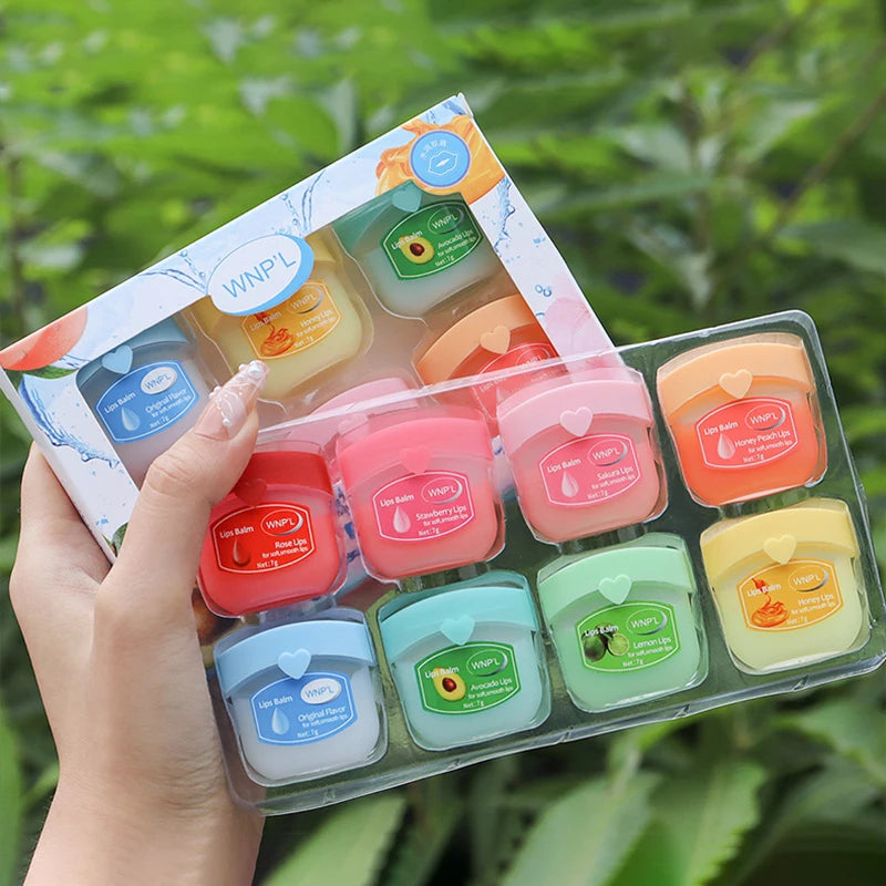 4/6/8pcs Moisturizing Lip Balm Sets Lipstick Makeup Natural Plant Base Moisturizer Lip Balm Anti-Cracking Lips