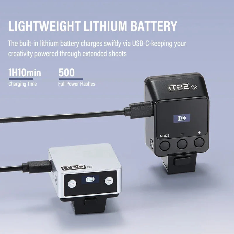 Godox iT20 iT22 C/N/S/F  HSS TTL 2.4G Wireless Touchscreen Pocket Flash for Canon Sony Nikon Olympus Fujifilm