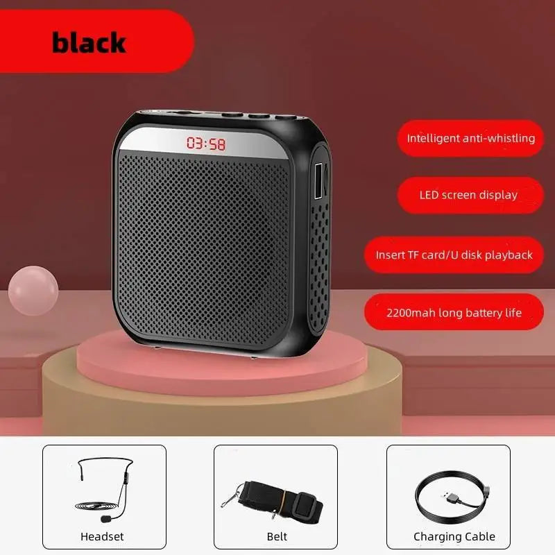 Megaphone Voice Amplifier Portable Personal Voice Speaker s With Microphone Display Loudspeaker For Teachers Speech Tour Guide