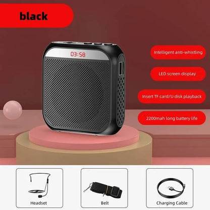 Megaphone Voice Amplifier Portable Personal Voice Speaker s With Microphone Display Loudspeaker For Teachers Speech Tour Guide