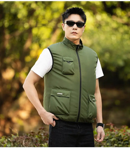 2026 New Cooling Vest Air Conditioner Clothes 3 Gears Wearable Cooling Fan Vest Breathable Sleeveless Workwear For Summer Outdoo