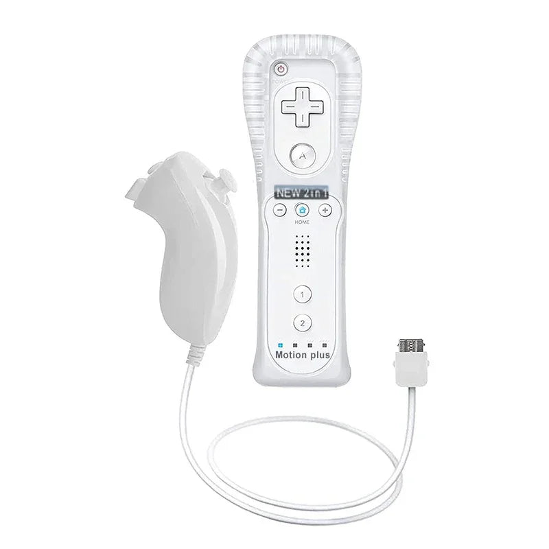 a Whole Set Remote Controller with Nunchuck Controller for  Wii Games Control for Wii Console Wireless Gamepad with Motion Plus