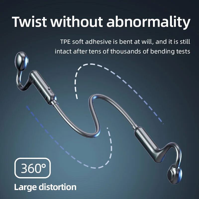 Ks15 Bluetooth Earphone Neck Mounted Wireless Headset With High Power Sound Conduction And Long Battery Life